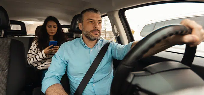 pasajeros en un accidente de auto
