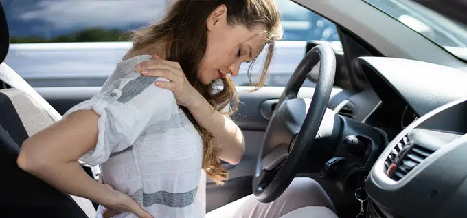 la lesión más común en accidentes de auto