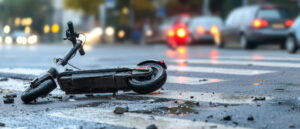 accidente de scooter eléctrico