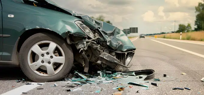 pasajero en accidente de auto de viaje compartido