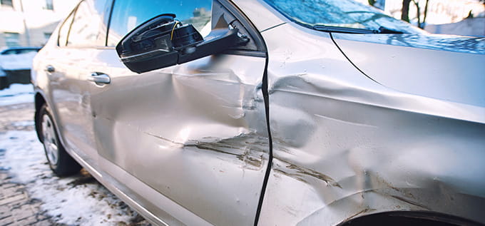 accidente con un auto prestado