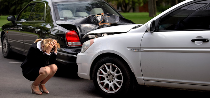 después de un accidente automovilístico