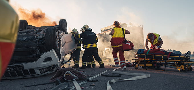 lesiones internas causadas por un accidente de auto