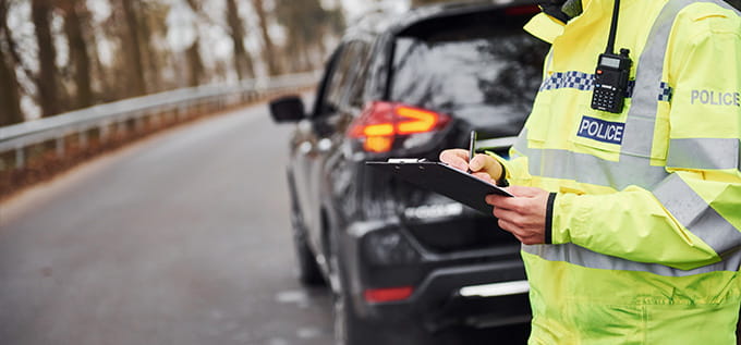 traffic violation car accident liability